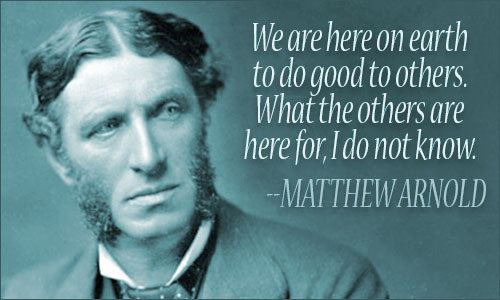 Matthew Arnold quote